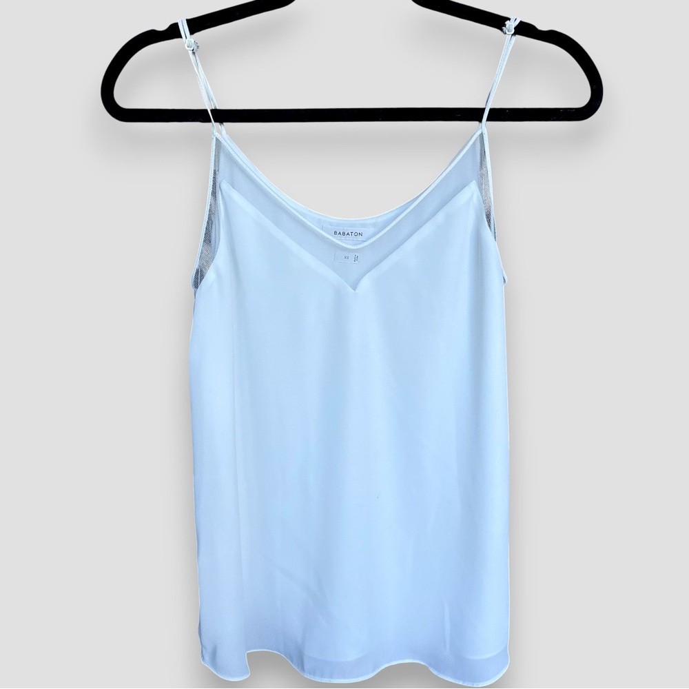 Babaton White V-Neck Camisole | Size XS
